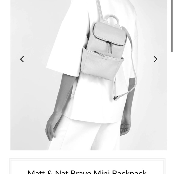 Matt & Nat Brave Mini Backpack lavender brand new - Picture 4 of 10